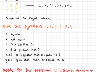 AQA GCSE Foundation Number Notes