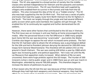 AQA 8145: Conflict in Asia: The impact of the Vietnam War (Vietnam pt. 2)