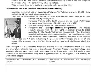AQA 8145: Conflict in Asia: Eisenhower and Kennedy's policies (Vietnam pt.1)