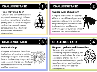 Cause and Effect Challenge Task Cards