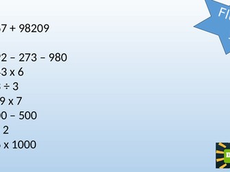 Year 5 Fluency - Arithmetic Focus