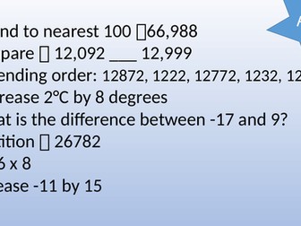 Year 6 Fluency - Arithmetic Focus