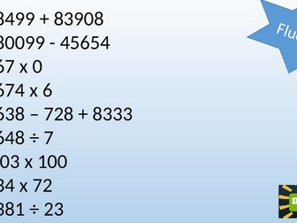 Year 6 Fluency - Arithmetic Focus