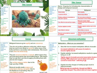 Gene expression and cancer - AQA A Level Biology- 20. Gene expression (A2)