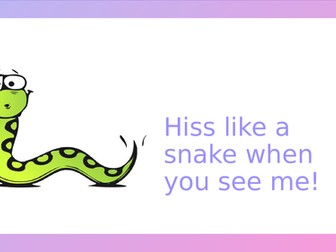 Practise 's' and 'sh' sound