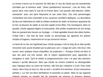 Essay - Bonjour Tristesse