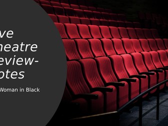 Woman in Black Live Theatre Review PP.