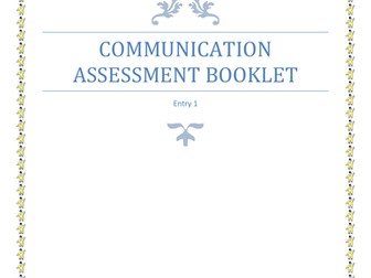 Communication Skills Booklet- Entry 1 (RARPA)