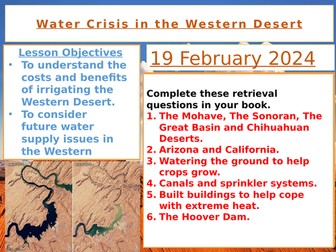 3. AQA GCSE Water Crisis in the Western Desert