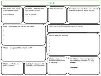 Unit 2 Revision MAT