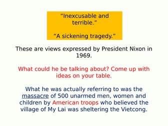 AQA 8145: Conflict in Asia - The My Lai Massacre (Vietnam pt. 1)