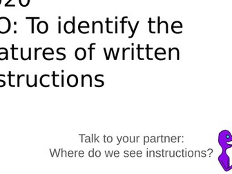 Features of Instructions