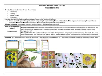 5x Lesson Plans - Growing and Errol's Garden