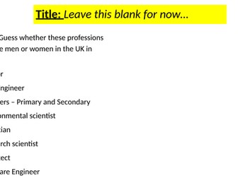International Women's Day - STEM theme