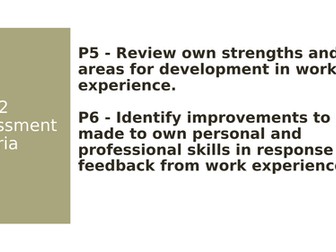 BTEC Business Unit 27 - P5 & P6 ppt