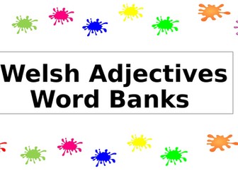 Welsh Adjective Language Mats