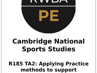 Cambridge National Sports studies R185 TA2 Pupil Guide