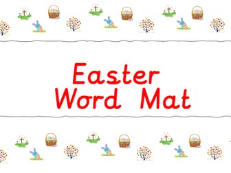 The Story of Easter Welsh Word Mat
