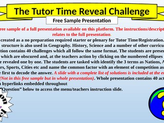 Free Sample Tutor Time Reveal Challenge
