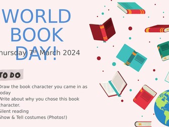 World Book Day Change Sings Book Activities