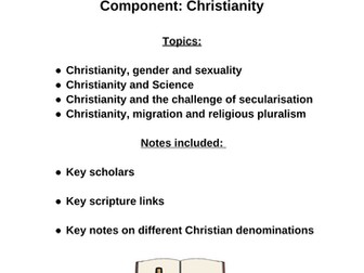 AQA A level religious Studies Christianity revision: Year 2