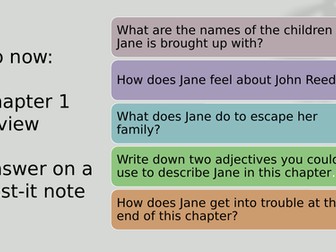GCSE Jane Eyre (Gateshead) Chapters 1-5