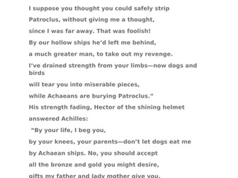 The Iliad by Homer Song 22