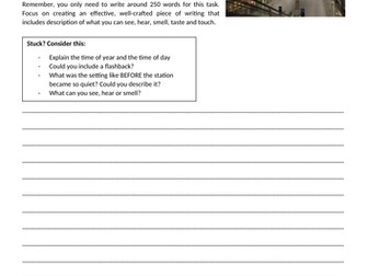 AQA English Language Paper 1 Q5  Cover lesson or Homework