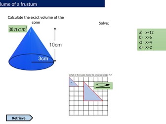 Volume of a frustum