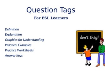 Question Tags for ESL Learners