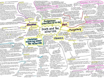 Death and the Afterlife revision mindmap OCR