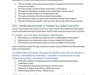 Level 3 Cambridge Technical in IT  Unit 3: Cyber security Case Study Questions May 24