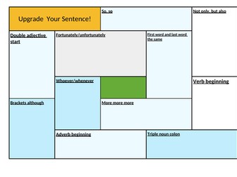 Upgrade your sentences!