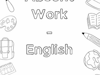 English Work - Absent Booklet