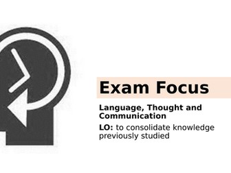 Language, Thought and Communication Revision