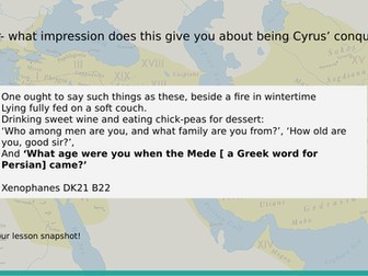 Persian Kings - Cyrus' conquest of Lydia and Babylon