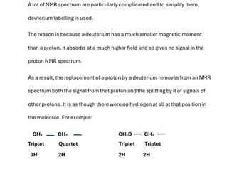 SOLUTION FOR N.M.R SPECTROSCOPY