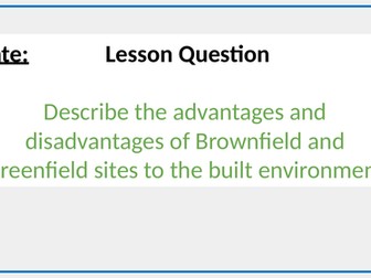 Eduqas Construction AC1.6 Sustainable Construction Methods