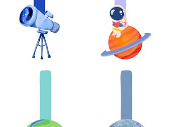 Space themed finger spacers