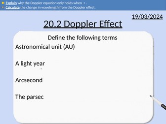 OCR A level Physics: The Doppler Effect