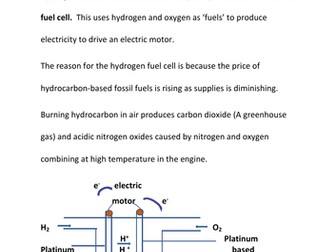 THE HYDROGEN FUEL CELL