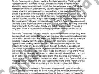 Cambridge AS-Level History (9489) Paper 2 International history, 1870–1945 Sample Essays