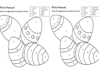 Feliz Pascua colouring sheet