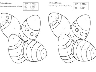 Frohe Ostern Colouring Sheet