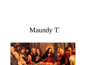 Holy Week Easter Maundy Thursday booklet