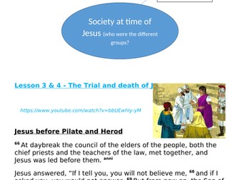 Easter Holy Week Death of Jesus worksheet