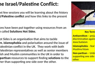 6th Form RE: Israel/Palestine Conflict