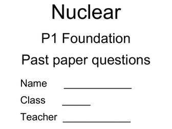 CCEA DAS: Physics P1 Atomic and Nuclear Questions and solutions