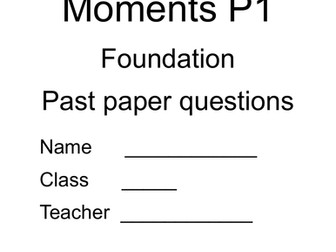 CCEA DAS: Physics P1 Moments Questions and solutions
