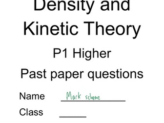 CCEA DAS: Physics P1 Density and Kinetic Theory Questions and solutions